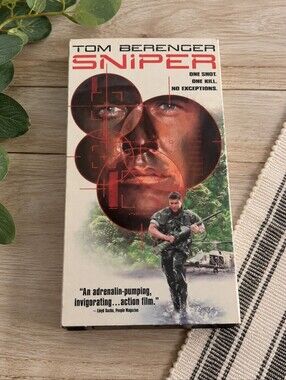 Sniper Columbia Tristar VHS tape view